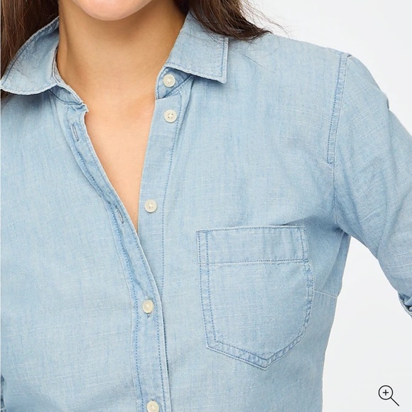 J. Crew Chambray Button Down Shirt - Picture 2 of 5